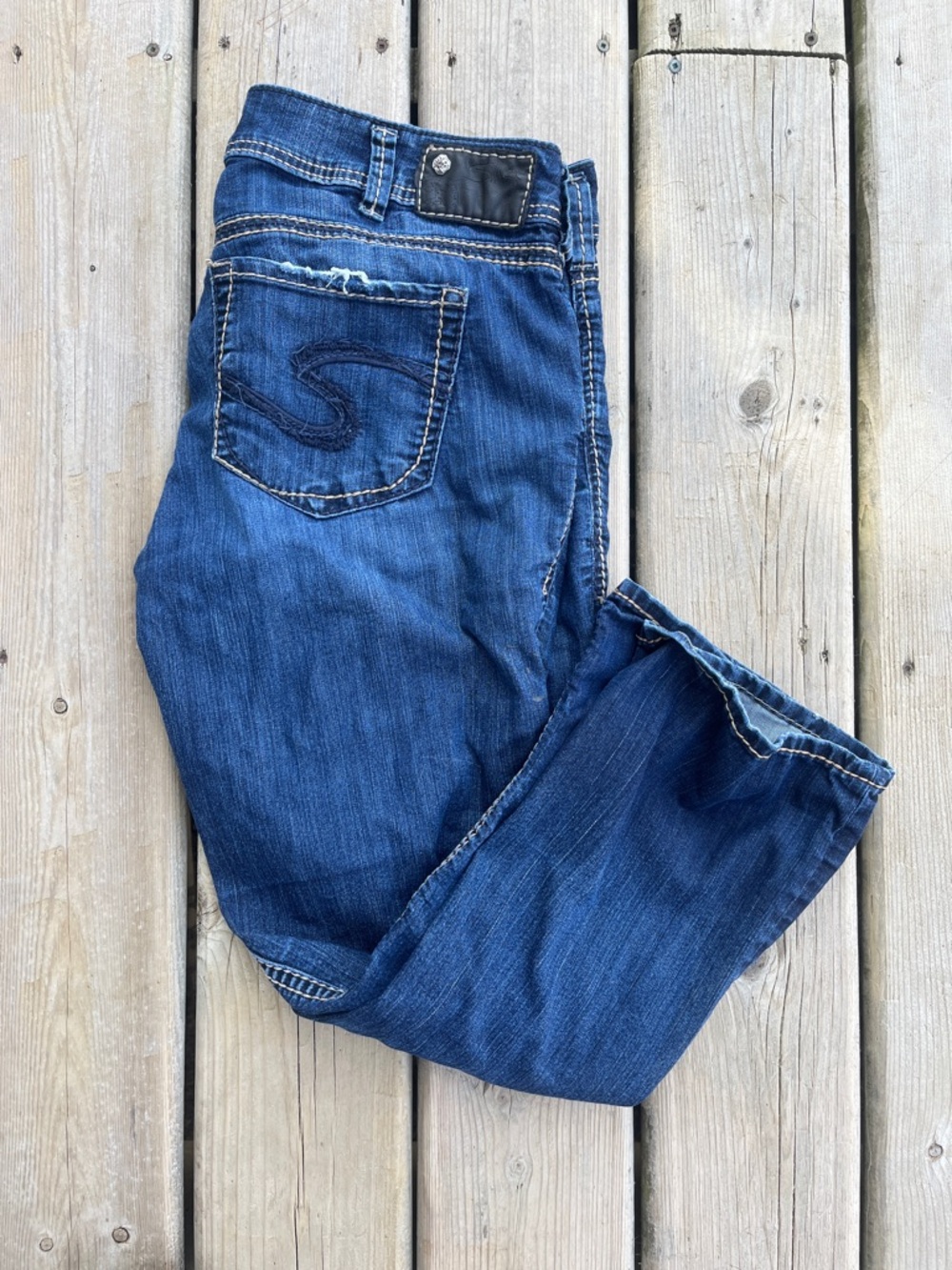 Silver Jeans Suki Capri Jeans Size 32